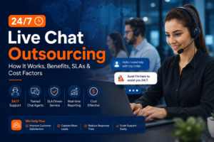 24/7 Live Chat Outsourcing: How It Works, Benefits, SLAs & Cost Factors